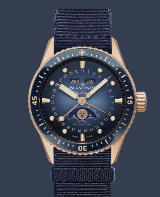 宝珀五十噚系列深潜器全历月相腕表（图）
